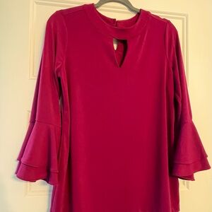 Chic Pink Bell Sleeve Top